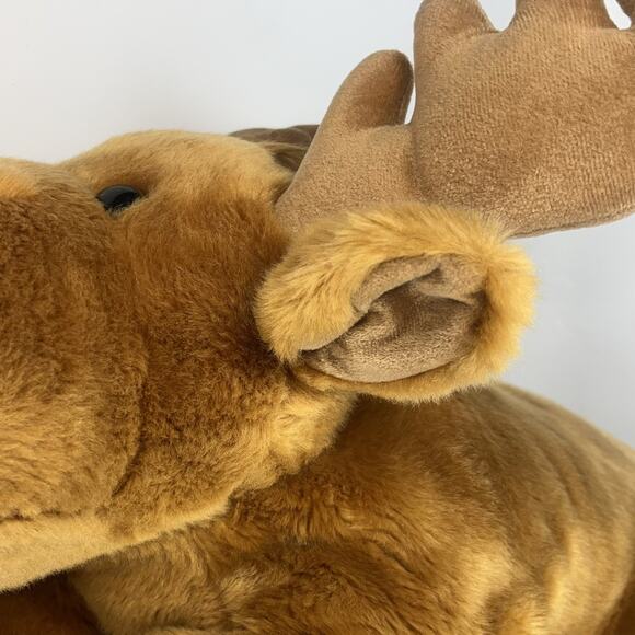 Aurora Plush Moose Realistic Brown 28" Large Stuffed Animal Toy Excellent Cond. - Picture 11 of 12